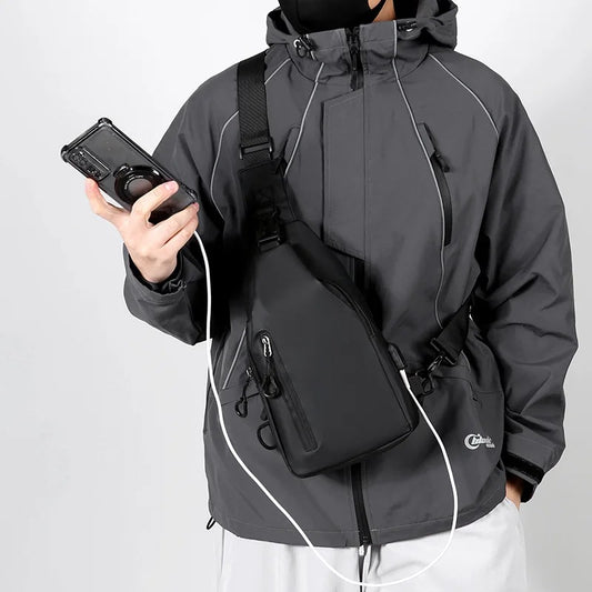 Sac Bandoulière Étanche avec port USB intégré